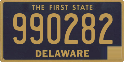 DE license plate 990282