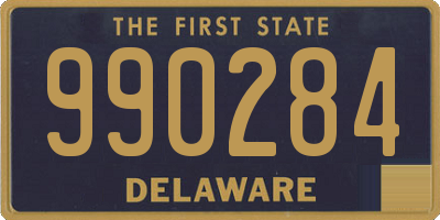 DE license plate 990284