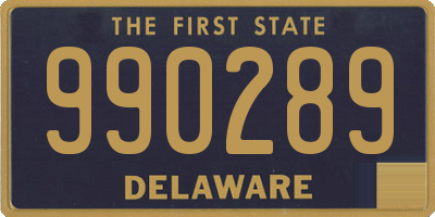 DE license plate 990289