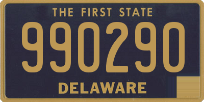 DE license plate 990290