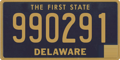 DE license plate 990291