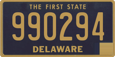 DE license plate 990294