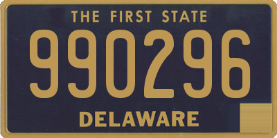 DE license plate 990296