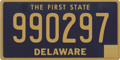 DE license plate 990297