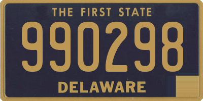 DE license plate 990298