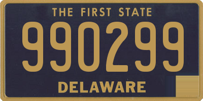 DE license plate 990299