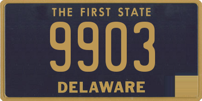 DE license plate 9903