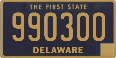 DE license plate 990300