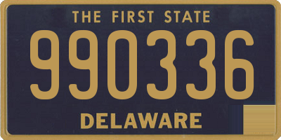 DE license plate 990336