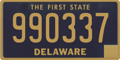 DE license plate 990337