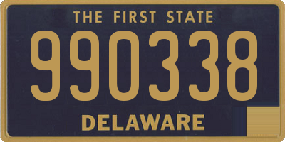 DE license plate 990338