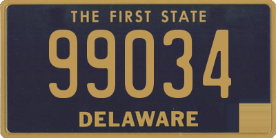 DE license plate 99034