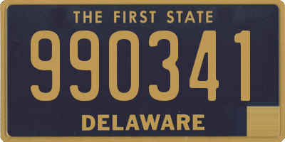 DE license plate 990341