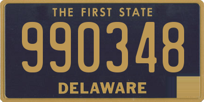 DE license plate 990348