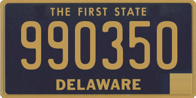 DE license plate 990350