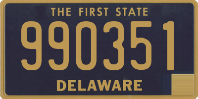 DE license plate 990351