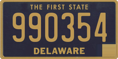 DE license plate 990354