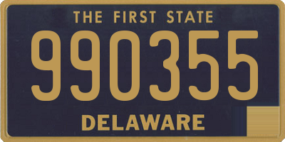 DE license plate 990355