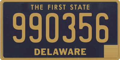 DE license plate 990356