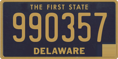 DE license plate 990357