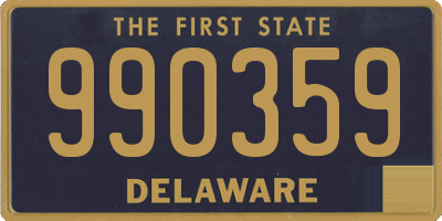 DE license plate 990359