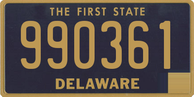 DE license plate 990361