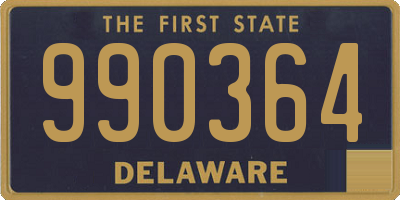 DE license plate 990364