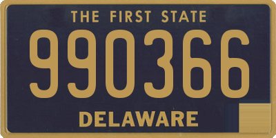 DE license plate 990366