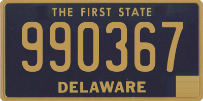 DE license plate 990367