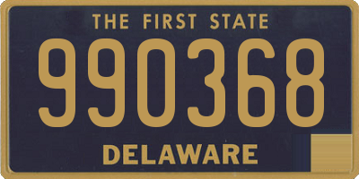 DE license plate 990368