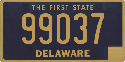 DE license plate 99037