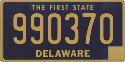 DE license plate 990370