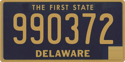 DE license plate 990372