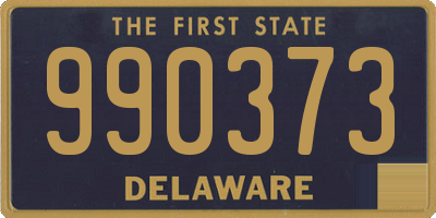 DE license plate 990373