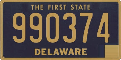 DE license plate 990374