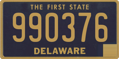 DE license plate 990376