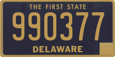 DE license plate 990377