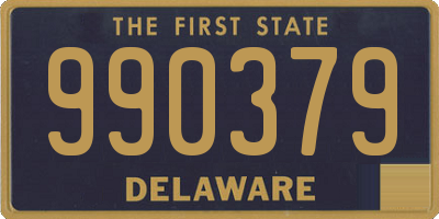 DE license plate 990379