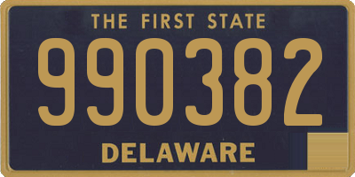 DE license plate 990382