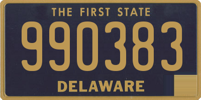 DE license plate 990383