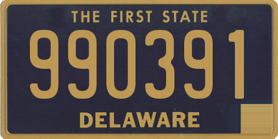 DE license plate 990391