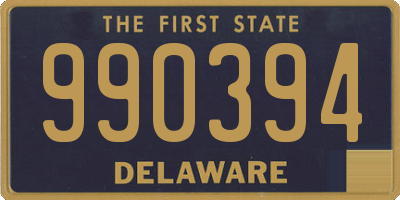 DE license plate 990394