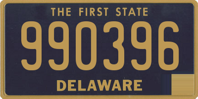 DE license plate 990396