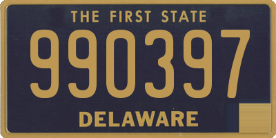 DE license plate 990397