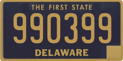 DE license plate 990399