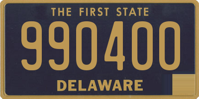 DE license plate 990400