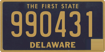 DE license plate 990431