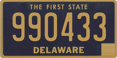 DE license plate 990433