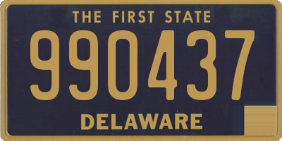 DE license plate 990437