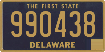 DE license plate 990438